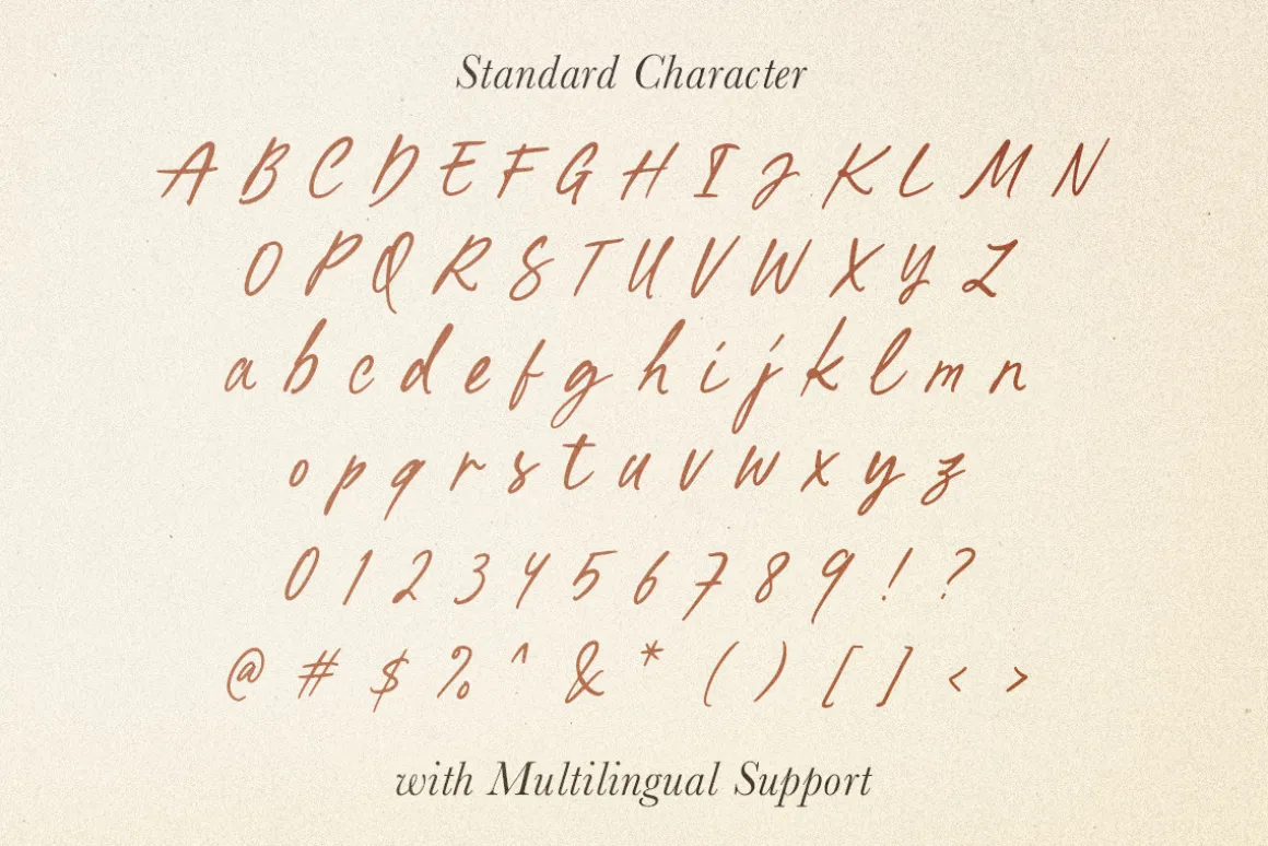 Written by Artist - Ligature Script