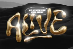Wubble 2.0 3D Chrome Font Set
