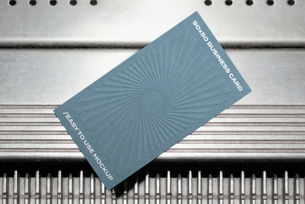 90x50 Business Card Mockup