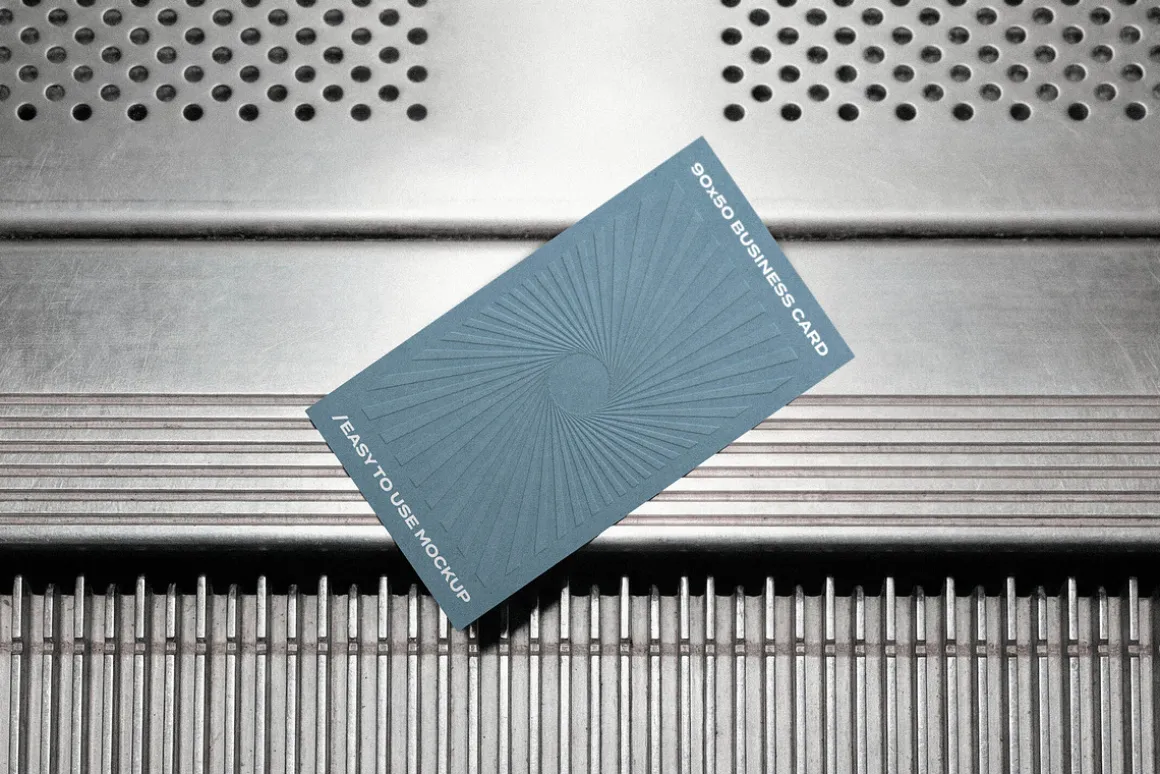 90x50 Business Card Mockup