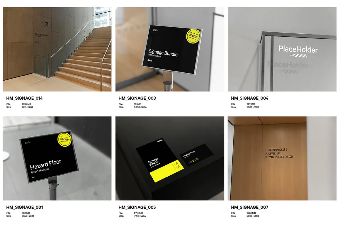 24x Signage Mockup Bundle