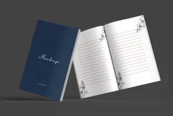 5 x 8 Book standing on edge mockup