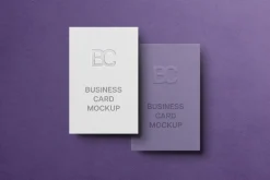 85x55 Business Card Mockup