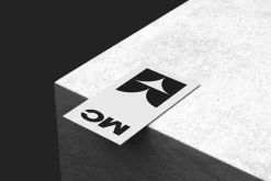 90x50 Business Card Mockup On Stone