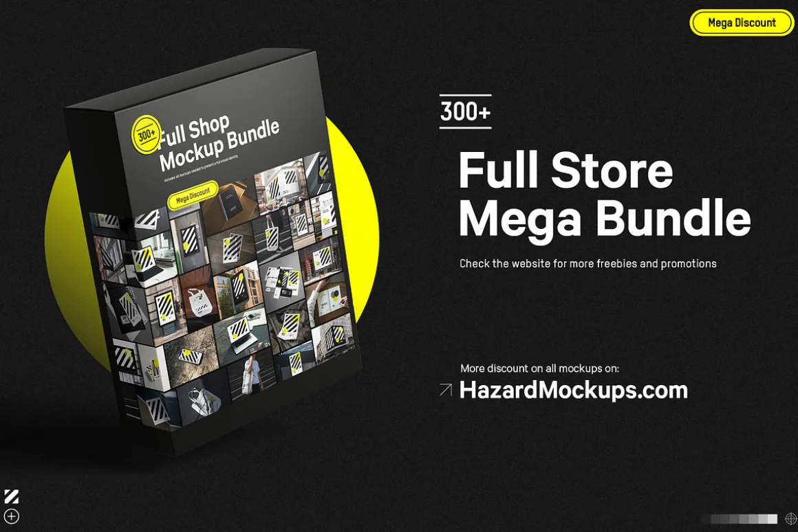 12x Dark Branding Mockup Bundle