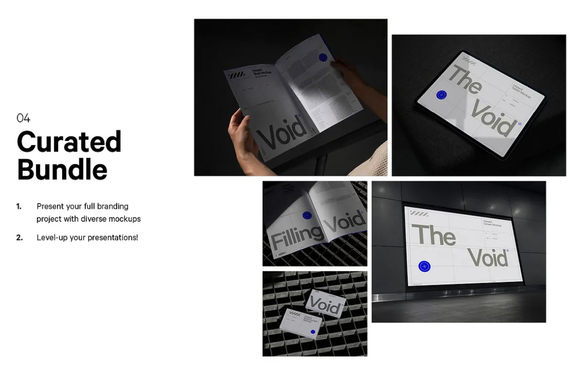 12x Dark Branding Mockup Bundle