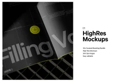 12x Dark Branding Mockup Bundle