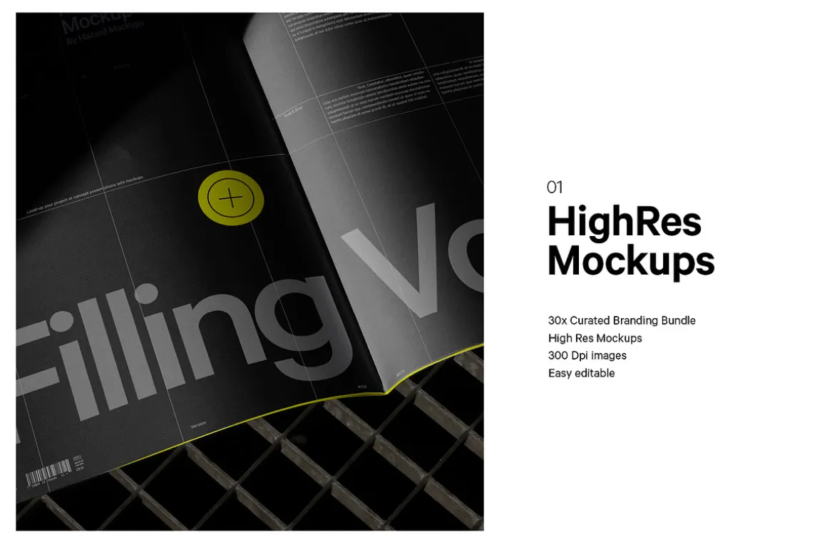 12x Dark Branding Mockup Bundle