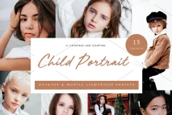 15x Lightroom Presets Child Portrait