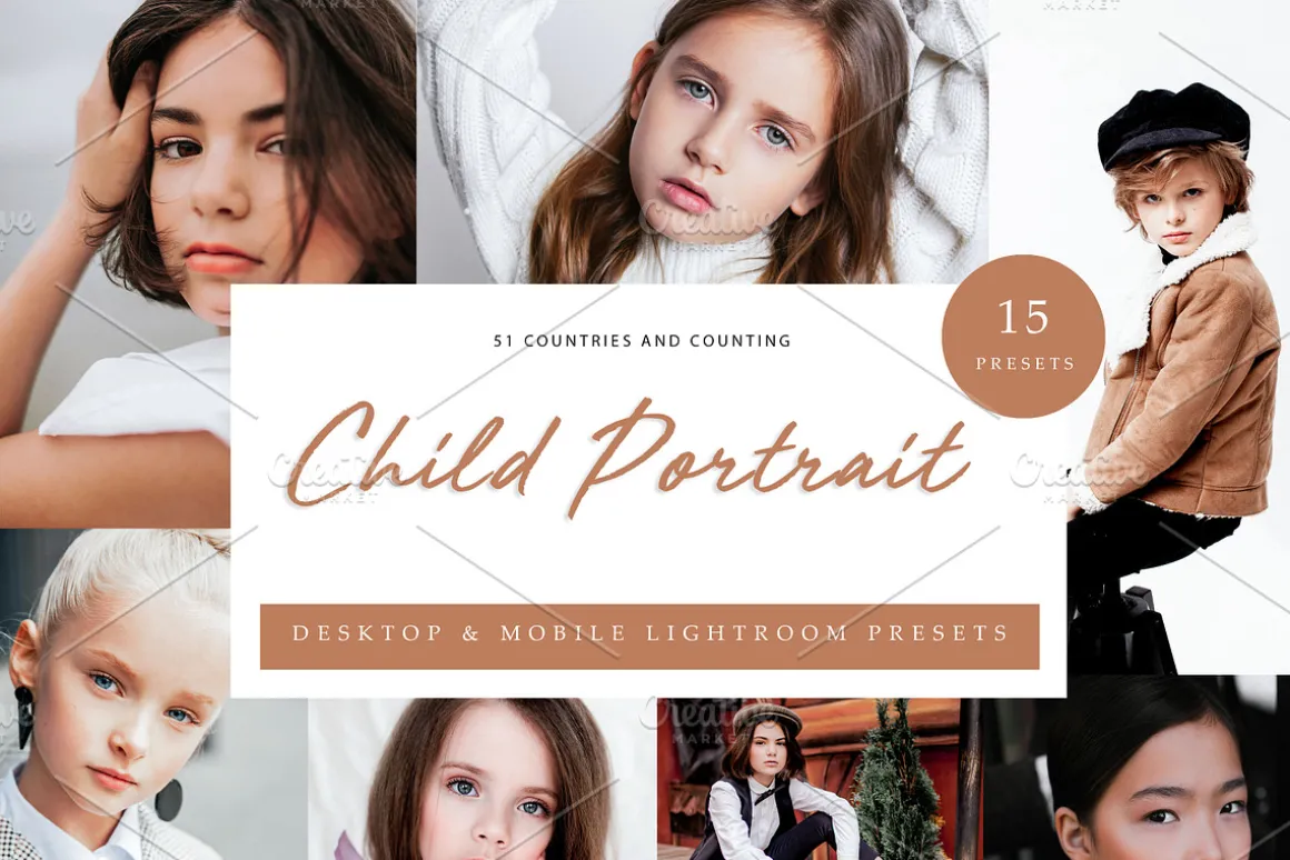 15x Lightroom Presets Child Portrait