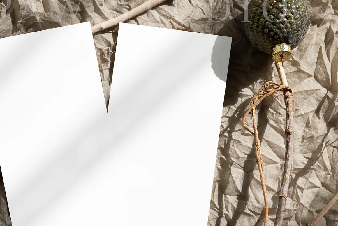 Xmas Card Mockup 4x9 p2 ch4
