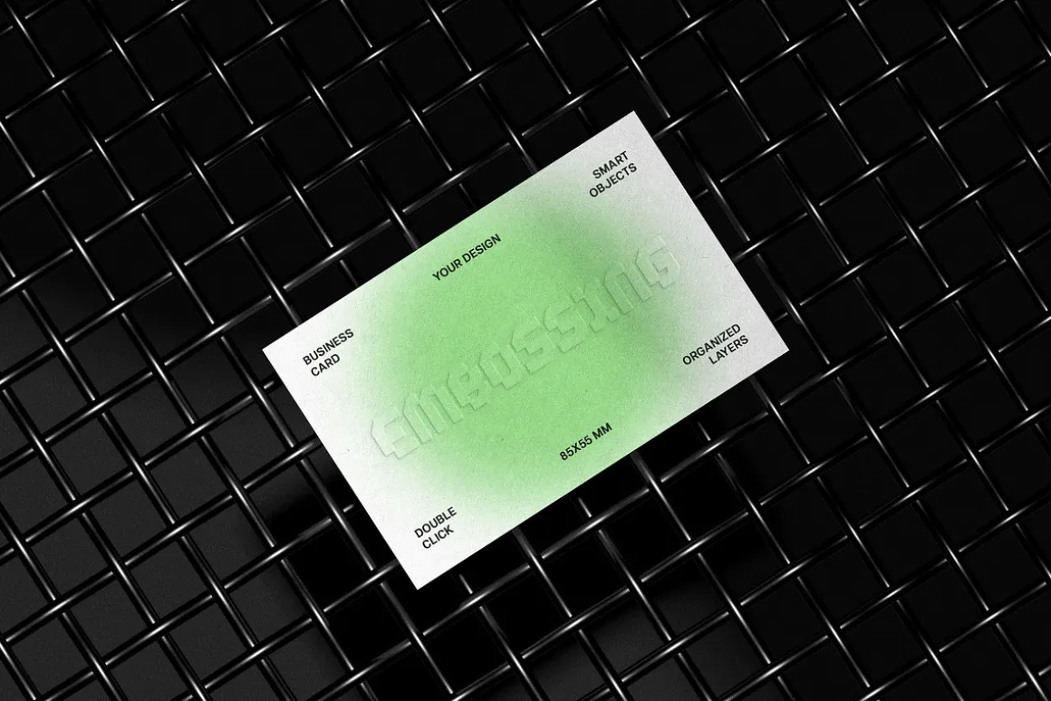 85x55mm Business Card Mockup