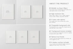 4x5 Portrait Frame Mockup Bundle