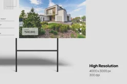 Yard Sign Mockup - Outdoor Display