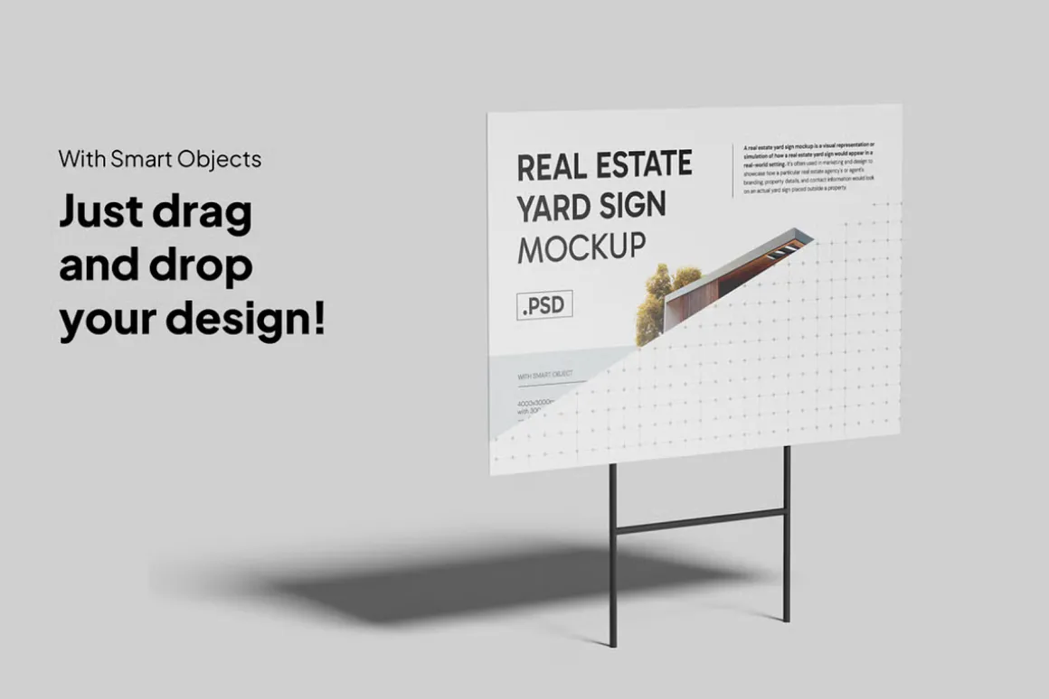 Yard Sign Mockup - Outdoor Display