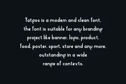 Yatgos - Clean & Minimal Font