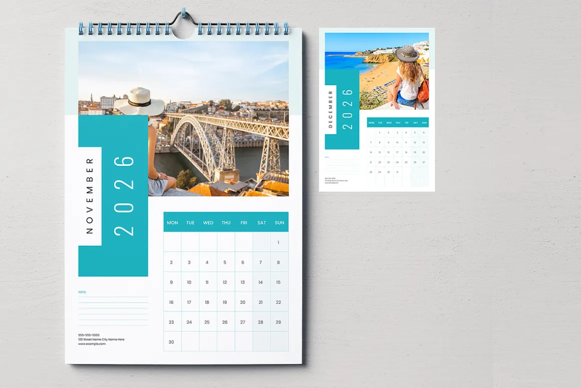 2026 Yearly Calendar – Canva