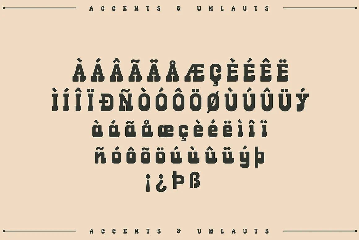 Yermo - A Laid Back Geo-Slab Font