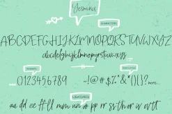 Yesmina | Font & Logos + Doodle