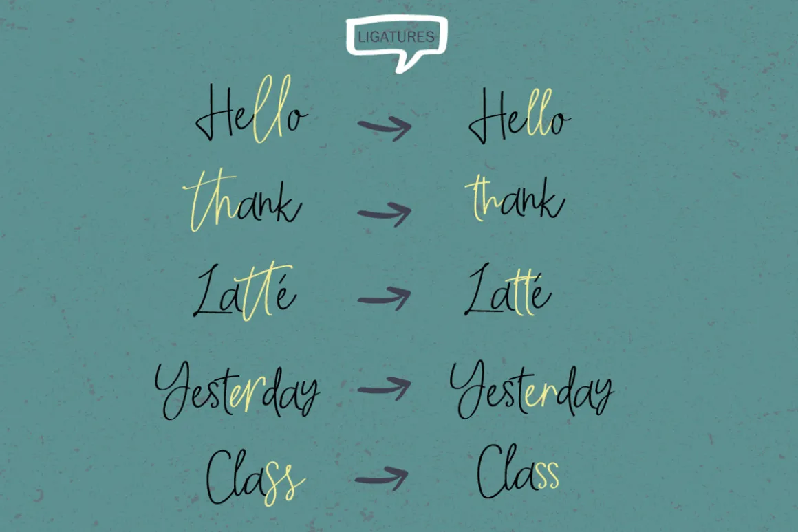 Yesmina | Font & Logos + Doodle