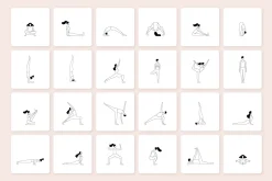 Yoga Icons: Pose Icon Illustrations