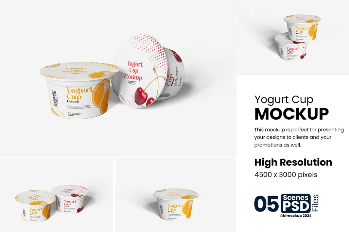 Yogurt Cup Mockup