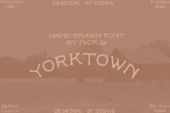 Yorktown Hand Drawn Font