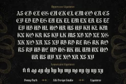 Young Dark Typeface