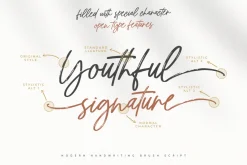 Youthful | Signature Script Font