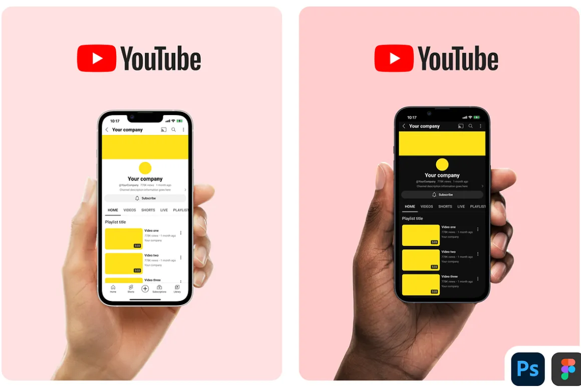 YouTube Branding Kit | PSD | Figma