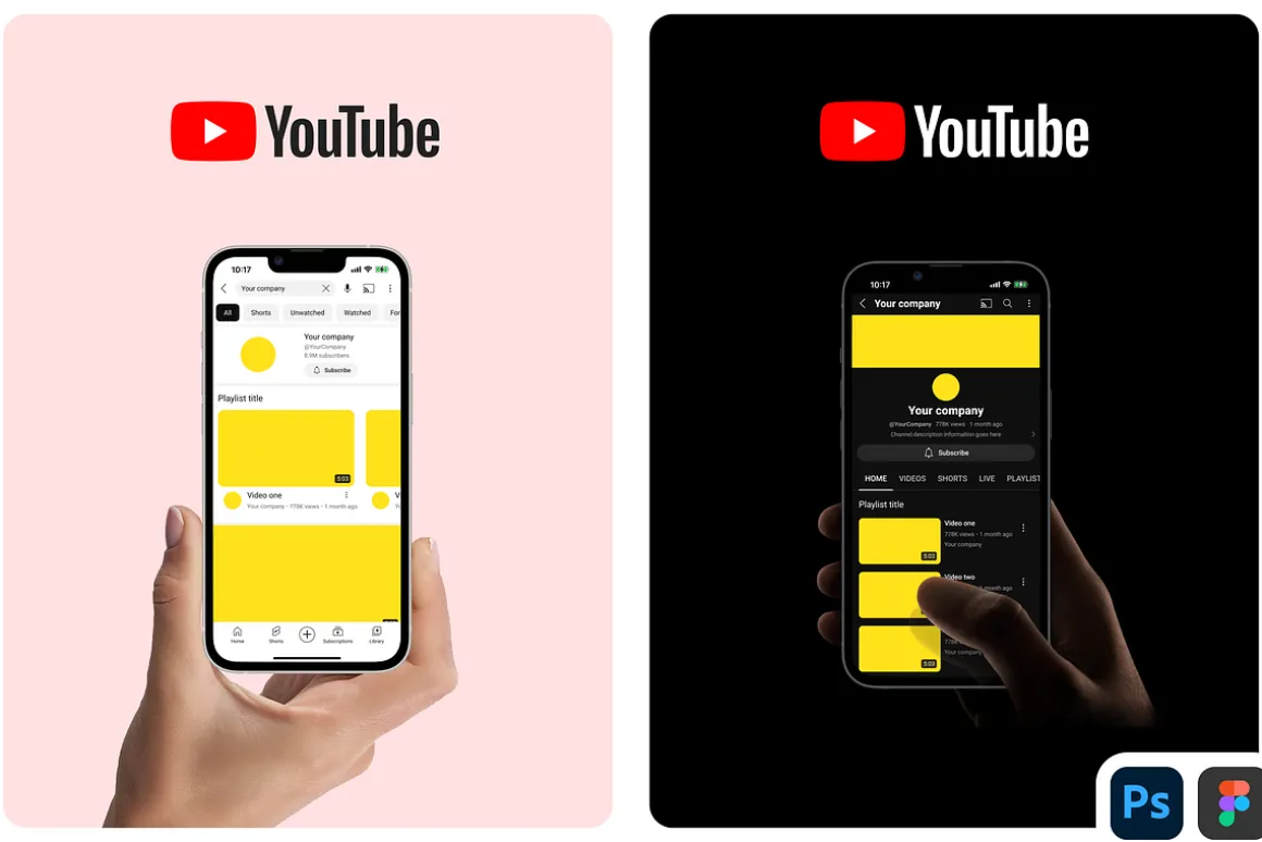 YouTube Branding Kit | PSD | Figma