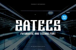 Zatecs - Futuristic & Tech Font
