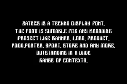 Zatecs - Futuristic & Tech Font