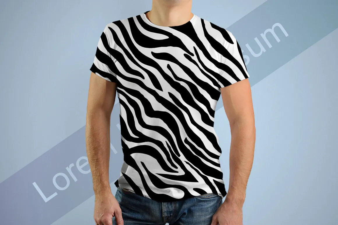 Zebra Skin Seamless Pattern
