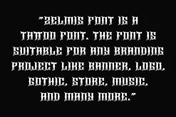 Zelmis - Tattoo Ardeco Font