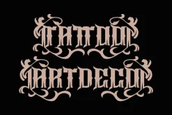 Zelmis - Tattoo Ardeco Font