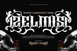 Zelmis - Tattoo Ardeco Font
