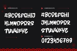 Zenatho - Textured Japanese Font