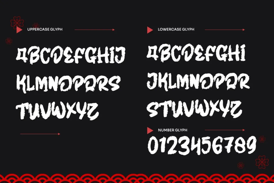 Zenatho - Textured Japanese Font