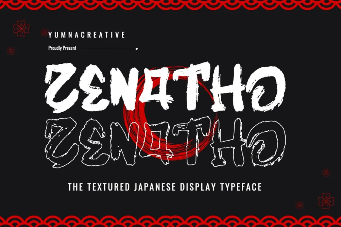 Zenatho - Textured Japanese Font