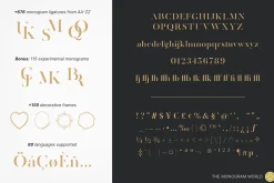 Zerifa – Serif Monogram Font