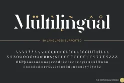 Zerifa – Serif Monogram Font