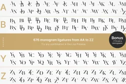 Zerifa – Serif Monogram Font