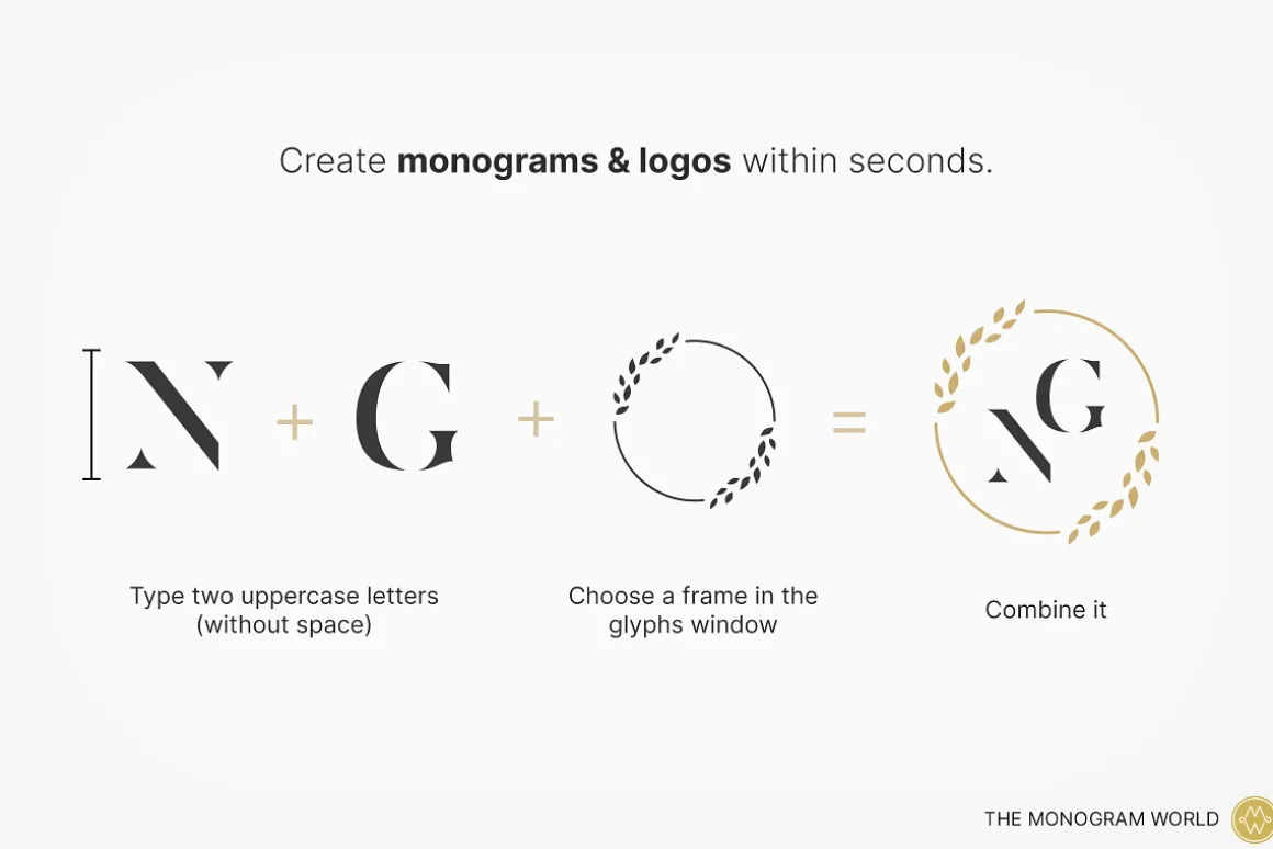 Zerifa – Serif Monogram Font