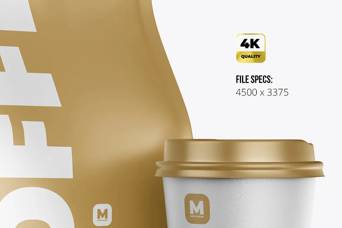 Zip Flat Bottom Pouch mockup 5PSD