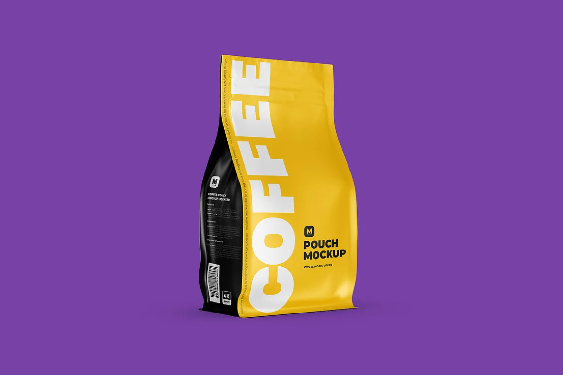 Zip Flat Bottom Pouch mockup 5PSD