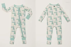 Zip Up Baby Pajama Mockup Set