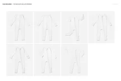 Zip Up Baby Pajama Mockup Set