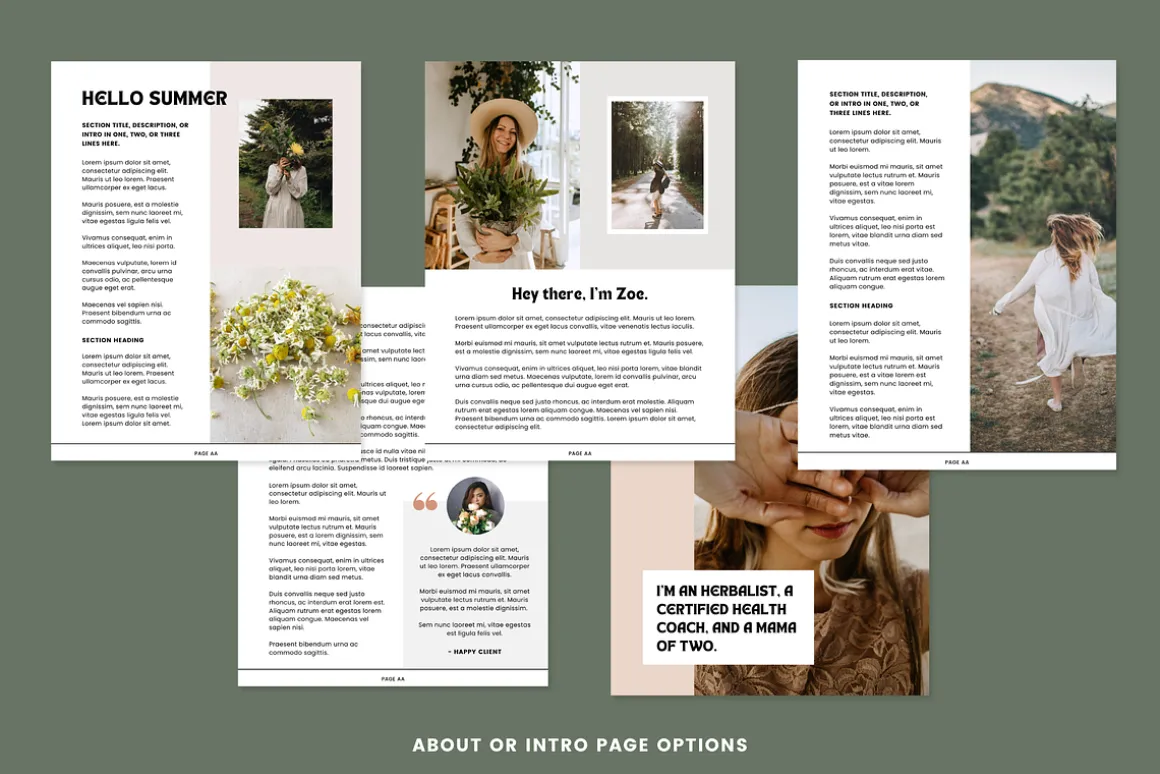 ZOE | Canva Herbalist eBook Template