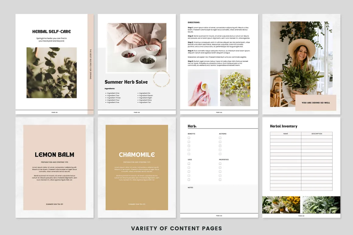ZOE | Canva Herbalist eBook Template